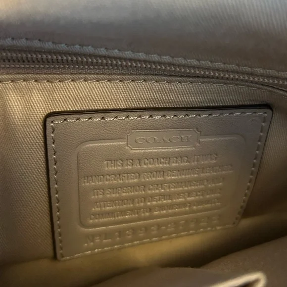 Coach gray leather handbag - Picture 9 of 12